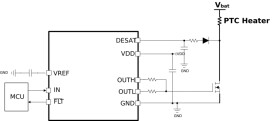 Automotive single-channel 30V VDD, 3A/3A low-side driver with DESAT protection and 8V UVLO