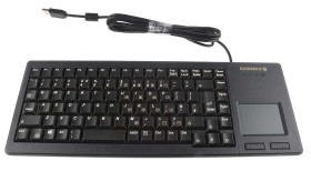 Klawiatura z touchpadem Kompaktowa przewodowa, kolor: Czarny, USB, QWERTY (Wielka Brytania), Cherry