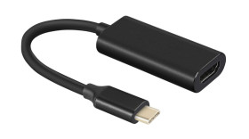 Adapter, 3840 x 2160, do wyświetlaczy: 1, USB C, HDMI