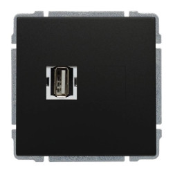 KOS 66 Gniazdo multimedialne USB bez ramki USB -30 szybkozłączki 660951