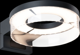 93111 Exterior wall light Capea, 8 W, 700 lm, 3000 K, anthracite