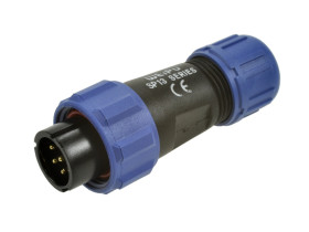 Wtyk; SP1310/P7I-N; 7 torów; lutowany; 0,75mm2; 4-6,5mm; SP13; na przewód; IP68; 5A; 125V; Weipu; RoHS