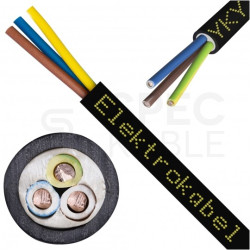 Kabel energetyczny ziemny YKY 3x2,5mm2 czarny 0,6/1kV drut Elektrokabel