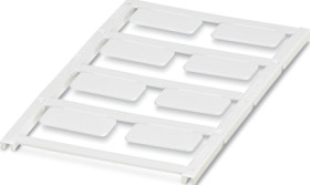 PA device marker, (L x W) 12.1 x 26.9 mm, white, sheet with 8 pcs, 0825469