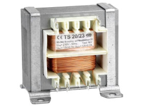 Transformator sieciowy 20VA, 230VAC ,13V, 700mA IP00 TS 20/23