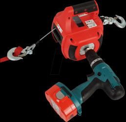 31717 Cordless screwdriver for winch, 225 kg