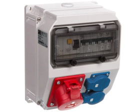 Rozdzielnica stacjonarna LUBLIN 16A/5PxB16 2xGSx2xB16 FI40/4/0,03 IP54 9035111W
