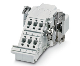 Wzmocnione złącze zasilania 6-pinowe Phoenix Contact 16A 500 V Męski