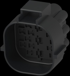 Cap, 15 pole, for plug housing, 368301-1