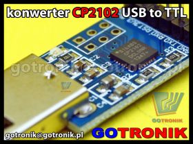 Konwerter USB - RS232 TTL 3,3V układ CP2102 Silabs