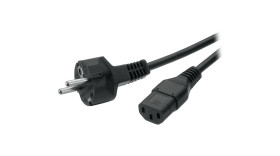 Kabel zasilający 3 Core Polichlorek winylu PVC Sheath Szary, 250 V