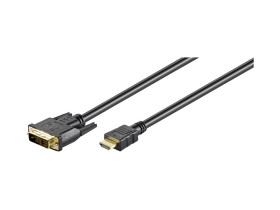 Kabel HDMI/DVI-D, pozłacany