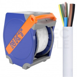 Kabel instalacyjny YDY 5x1,5mm2 biały 450/750V drut NKT bęben QADDY 350m