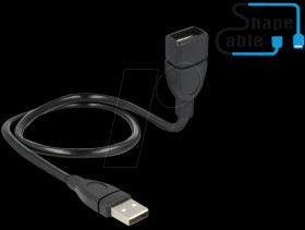 83499 USB 2.0 A plug > USB 2.0 A socket ShapeCable, 0.5 m