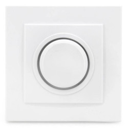 Łącznik pojedynczy, ściemniacz, Alegra, kolor biały, 25111027