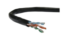 Kabel Utp Kat.5E U/Utp 4X2x0,58 Linka Czarna Telegärtner /100M/