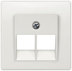 Płytka czołowa, RJ45, Biały