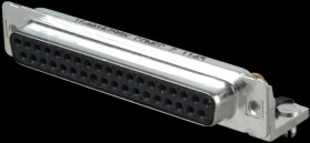 164A16799X D-SUB socket, 37-pin, angled, RM 9.4, turned