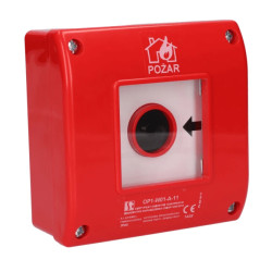 Przycisk przeciwpożarowy natynkowy ROP IP65 OP1-W01-A-11