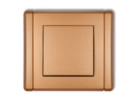 FLEXI Wyłącznik zwierny przycisk "dzwonek" złoty metalik 8FWP-4 KARLIK