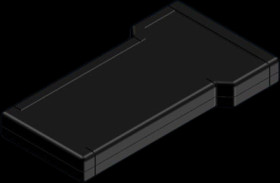 ABS enclosure, (L x W x H) 210 x 116 x 25 mm, black (RAL 9004), IP54, TBT-1.9