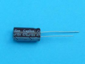 470uF/16V 100SZT LowESR 8x16 105° ELKO