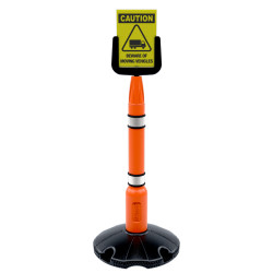 Bariera ochronna Ramka informacyjna wysokość bariery 348mm Czarny