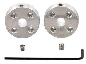 Pololu Universal Aluminum Mounting Hub for 5mm Shaft, M3 Holes (2-Pack)