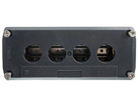 Obudowa kasety 4-otworowa 22mm szara IP65 XALD04