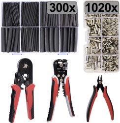 TRU COMPONENTS TC-13377600 Zestaw końcówek rurkowych T24C032, bez izolacji, 1 zest.