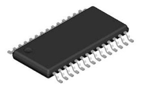 MAX7456EUI+ jednokanałowy monochromatyczny sterownik wyświetlacza; TSSOP28