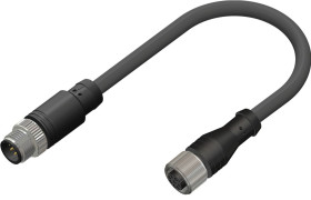 Kabel do siłownika/czujnika ze złączem Złącze M12 liczba rdzeni 6 długość 5m Rodzaj A Żeńskie Złącze B Złącze M12