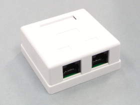 Gniazdo abonenckie 2 x RJ45 UTP-5e