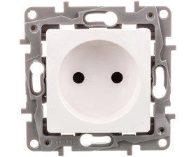 NILOE Gniazdo pojedyncze 2P 16 A 250 V z przesłonami białe 764538