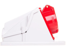 Gniazdo stałe 4P 32A 400V czerwone IP44 90 6H IEC 309 HP GW62492 /opak. 16/