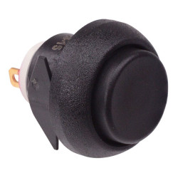 IBP3SAD200 Black Momentary Snap-In 12mm Push Button Switch SPST IP67 APEM