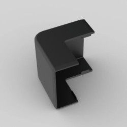 Pokrywa narożna zewn. LHD 40x20 8636 FB czarna