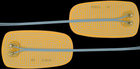 2115402 Heating foil LR, 12 V, 15 W, 70x130 mm, in pairs