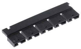 Bocznik, Żeński, Prosty, Czarny, typ: Otwarta góra, 2-pinowe raster: 5.08mm, Cyna na niklu