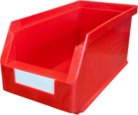 ESD storage view box, red, (L x W x D) 85 x 105 x 45 mm, H-216 32330-8R