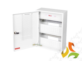 Rozdzielnica natynkowa 24 modułowa 2x12M drzwi metal zamek IP30 RN-24Z KARWASZ