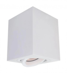 Oprawa LYON biały sześcian do holu z ruchomym oczkiem na GU10 LP-5881/1SM WH Light Prestige
