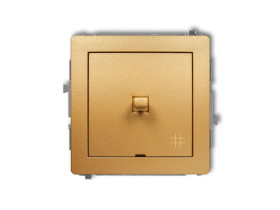 DECO Wyłącznik krzyżowy w stylu amerykańskim złoty 29DWPUS-6 KARLIK