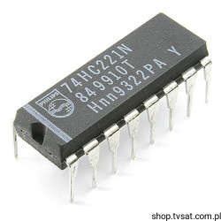 74HC221N Dual Mono Multivibrator DIP16 PHILIPS