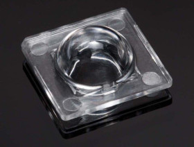 Soczewka LED szerokokątna 13.9 x 13.9 x 5.3mm, kąt widzenia 134 → 151°, do użytku z Cree XM-L, Cree XM-L2, Cree