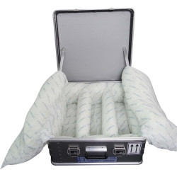 Pojemnik na akumulatory 3 Uszkodzone akumulatory litowe Zarges 600 x 600 x 250mm