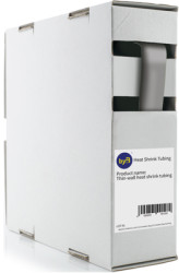 Heatshrink tubing, 2:1, (19/9.5 mm), PO, crosslinked, gray, BYB-5-90F2077