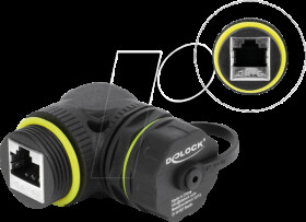 87407 Cable Connector, Cat.6, 90° End Cap, IP68