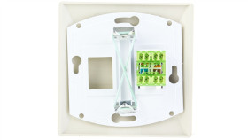 Akcent Gniazdo Komputerowe Pojedyncze Rj45 Kat.5E Mmc Beżowe Gpk-1A/K/01