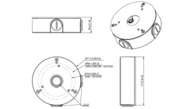 Uchwyt - Adapter Do Kamer Dahua Pfa13g